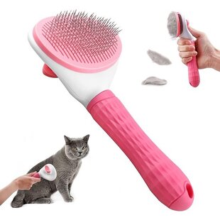 Igoods Kattenborstel - Kattenhaar Verwijderaar - Ontpluizer - Roze