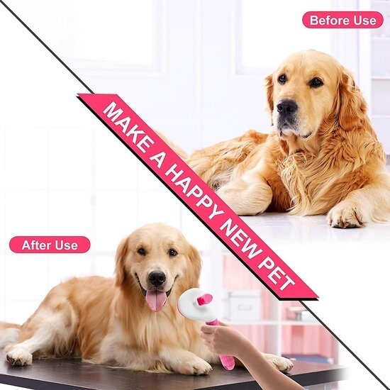 Igoods Igoods Kattenborstel - Kattenhaar Verwijderaar - Ontpluizer - Roze