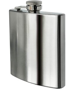 Igoods Heupfles Met Schroefdop 200ML - Platvink - Drinkfles - Zakfles - Drankflacon - RVS