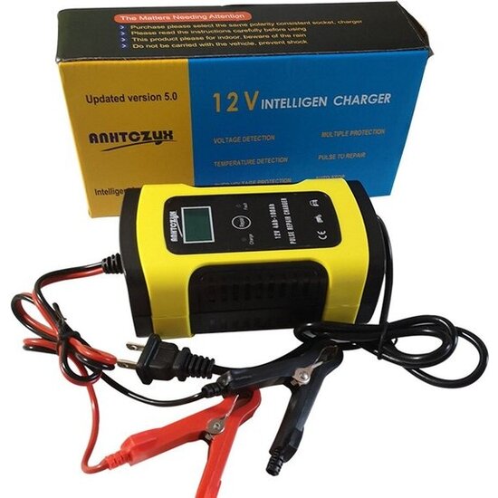 Igoods Igoods Acculader - Druppellader - Acculader voor Auto Motor Scooter Boot Camper - Reparatie Modus - 12V 6A