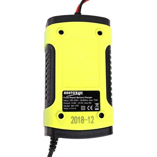 Igoods Igoods Acculader - Druppellader - Acculader voor Auto Motor Scooter Boot Camper - Reparatie Modus - 12V 6A