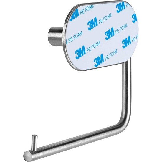 Igoods Igoods Toiletrolhouder - WC Rolhouder - Zelfklevend - WC Papierhouder Zonder Klep - Moderne Stijl - RVS Zilver