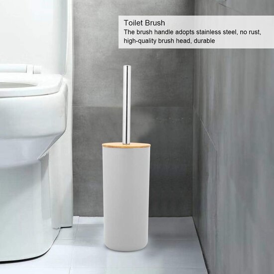 Igoods Igoods Badkamerset - Badkamer - Accessoires - Set van 6 - Zeepdispenser - Zeephouder - Tandenborstelhouder - Prullenbak - Drinkbeker - Toilethouder met Borstel - Grijs