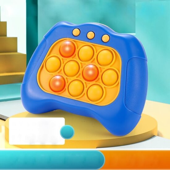 Igoods Igoods Pop It Spel - Anti-stress Pop-it Spel - Fidget Spel - Gameconsole - Concentratie en Motoriek - Blauw/Bruin