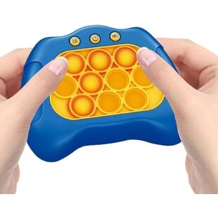 Igoods Pop It Spel - Anti-stress Pop-it Spel - Fidget Spel - Gameconsole - Concentratie en Motoriek - Blauw/Bruin