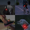 Igoods Igoods Fietslamp - Fietsverlichting Achter - Achterlicht - Achterlamp - LED Verlichting - 5 LED Lampjes - Rood