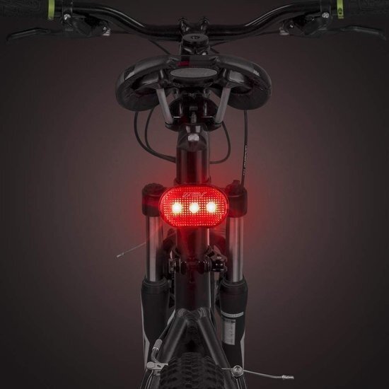 Igoods Igoods Fietslamp - Fietsverlichting Achter - Achterlicht - Achterlamp - LED Verlichting - 5 LED Lampjes - Rood