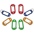 Igoods Igoods Sleutelhangers - Sleutellabels - Plastic Sleutelhangerset - Sleutelhangers met Etiket - 4 Kleuren - Rood/Groen/Blauw/Oranje - 8 Stuks