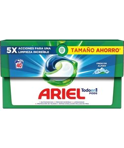 Ariel Wasmiddel - All in 1 Pods - Alpine - 40 Wasbeurten
