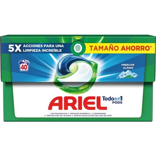 Ariel Ariel Wasmiddel - All in 1 Pods - Alpine - 40 Wasbeurten