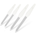 Igoods Igoods Nagelvijlen Set - 4-delige Set - Verschillende Maten - RVS - 7 - 8 - 8,5 - 10,5 cm Vijllengte - Wit