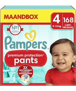 Pampers Premium Protection Pants - Maat 4 - 168 Luierbroekjes