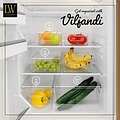 LW collection LW Collection Koelkast bakjes 6 stuks - Voorraadbakken koelkast - Koelkast organizer opbergbak groenten - stapelbaar - opbergbakken voor lades, badkamer en keuken - organiser