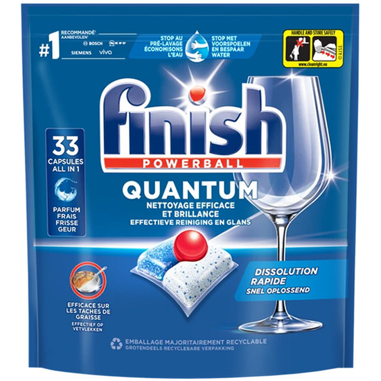 Finish Finish Powerball - Quantum- 33 Vaatwastabletten