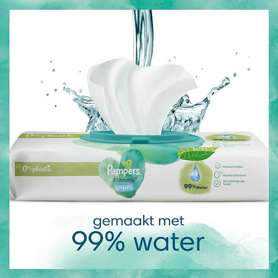 Pampers Pampers Harmonie Aqua Billendoekjes - 15 x 48 Doekjes