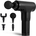 Imtex Imtex Massage-gun - Massagepistool - 6 Vibratieniveaus - 4 Opzetstukken - Spierherstel - Relax Massage - Draadloos - Zwart