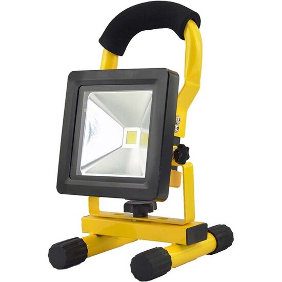 Imtex Imtex Bouwlamp Met Grondstatief - Werklamp - 20W - Verlichting - Straatverlichting