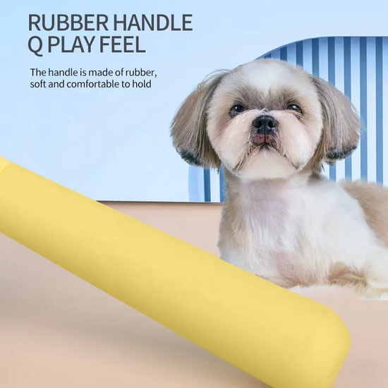 Igoods Igoods Dierenborstel - Hondenborstel - Kattenborstel - Kattenkam – Hondenvachtborstel - Ontpluizer - Zelfreinigende Borstel - Grooming Borstel voor Honden en Katten - Dunne naalden - Blauw