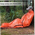 Igoods Igoods Aluminium Slaapzak - Slaapmat - Kampeer Slaapzak Lichtgewicht - Survival Slaapzak - Anti fries - Met Noodfluit - Oranje