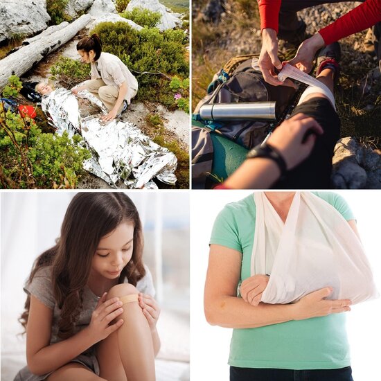 Igoods Igoods EHBO Kit - Eerste Hulp - Noodpakker - First Aid Kit - EHBO Tas - Verband - Pleisters & Meer - 184-Delig