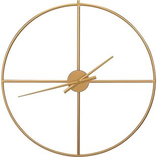 Tranquality Wandklok - Moderne Industriële Klok - Metaal Muurklok - Stil Uurwerk - Minimalistisch Design - 60 cm - Goud