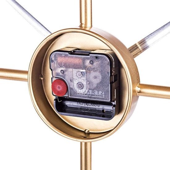 Igoods Tranquality Wandklok - Moderne Industriële Klok - Metaal Muurklok - Stil Uurwerk - Minimalistisch Design - 60 cm - Goud