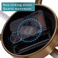 Igoods Tranquality Wandklok - Moderne Industriële Klok - Metaal Muurklok - Stil Uurwerk - Minimalistisch Design - 60 cm - Goud