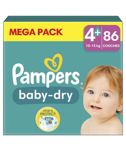 Pampers Baby Dry- Maat 4+ - 86 Luiers