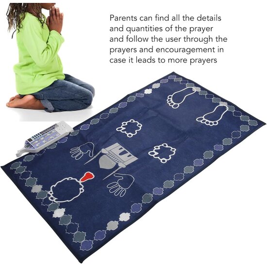 Igoods Igoods Elektronisch Gebedskleed - Leren Bidden Voor Kinderen - Inclusief Qibla - Gebedsmat Met Smart Panel