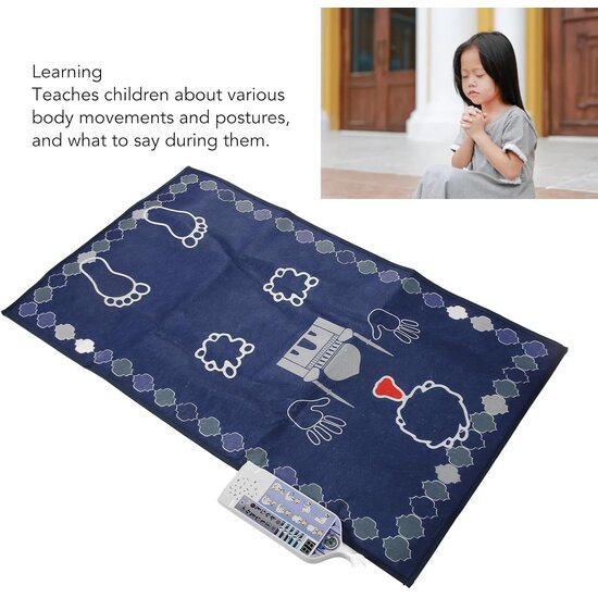 Igoods Igoods Elektronisch Gebedskleed - Leren Bidden Voor Kinderen - Inclusief Qibla - Gebedsmat Met Smart Panel