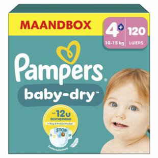 Pampers Baby Dry  - Maat 4+ - 120 Luiers