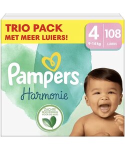 Pampers Harmonie - Maat 4 - 108 Luiers