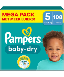 Pampers Baby Dry - Maat 5 - 108 Luiers