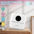 Igoods Igoods Mini Printer - Pocket Printer - Draagbare Printer - Bluetooth Printer - Fotoprinter - Draadloos - Oplaadbaar - Wit
