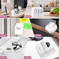 Igoods Igoods Mini Printer - Pocket Printer - Draagbare Printer - Bluetooth Printer - Fotoprinter - Draadloos - Oplaadbaar - Wit
