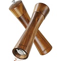 Igoods Igoods Peper- en Zoutmolen Set - Pepermolen Hout - Zoutmolen Hout - Peper- en Zoutmolen - Kruidenmaler - 2 Stuks - Donkerbruin - 20cm
