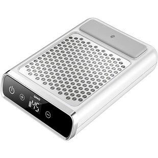 Igoods Nagelstofafzuiger - Oplaadbare Stofafzuiger met Touchscreen - Dust Collector - Herbruikbare Filter - Voeten en Handen - Stofafzuiger Manicure - Wit