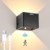 Igoods Igoods Wandlamp - Muurlamp - Buitenlamp - Wandlamp met Sensor - Motion Sensor - Binnen en Buiten - Zwart