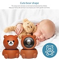 Igoods Igoods Beveiliginscamera - Wifi Camera - Babycamera - Camera Binnen - Draadloos - Teddybeer - HD Kwaliteit - 360° - Bellen Optie - met App - Bruin