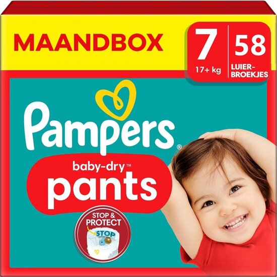 Pampers Pampers Baby Dry Pants - Maat 7 - 58 Luierbroekjes
