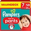 Pampers Pampers Baby Dry Pants - Maat 7 - 58 Luierbroekjes