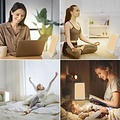 Igoods Igoods Daglichtlamp - Lichttherapielamp - Daylight Lamp - LED Daglicht Lamp - Tablet Vorm - Staand - Slaapverbeteraar - SAD Lamp - Incl Oplader - Wit