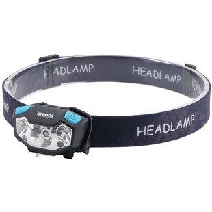 Igoods Hoofdlamp - Oplaadbaar - Verstelbaar - Inclusief Oplader - Kantelbaar - Verschillende Standen - Mini Hoofdlamp - Zwart