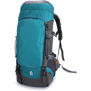 Igoods Waterbestendige Rugtas - 65 Liter Reistas - Campingrugzak - Backpack - Kamperen - Klimmen - Ultralicht - Opvouwbaar - Blauw