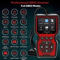 Igoods Igoods OBD2 Scanner - OBD2 Scanner voor Auto - Storing Zoeken - Auto Uitlezen - Diagnosecomputer - Uitleesapparatuur - Plug & Play - Zwart/Rood