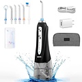 Igoods Igoods Waterflosser - Draadloze Tandenflosser - Elektrische Waterflosser - Monddouche - Flosapparaat - IPX7 Waterdicht - Draadloos - Inclusief 6 opzetstukken en Etui - Zwart