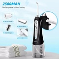 Igoods Igoods Waterflosser - Draadloze Tandenflosser - Elektrische Waterflosser - Monddouche - Flosapparaat - IPX7 Waterdicht - Draadloos - Inclusief 6 opzetstukken en Etui - Zwart