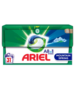Ariel Wasmiddel - All in 1 Pods - Mountain Spring - 31 Wasbeurten