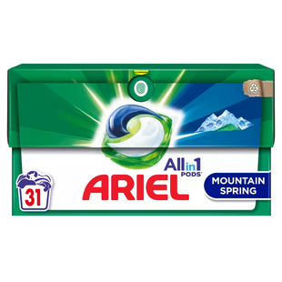 Ariel Wasmiddel - All in 1 Pods - Mountain Spring - 31 Wasbeurten