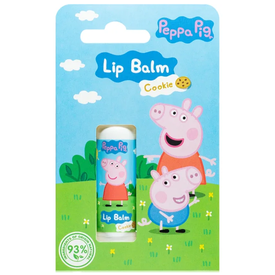 Peppa Pig Lipbalsem - Natuurlijke Ingrediënten - Cookie - 4,4g